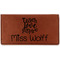 Teacher Quotes and Sayings Leather Checkbook Holder - Main