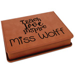 Teacher Gift Leatherette 4-Piece Wine Tool Set (Personalized)