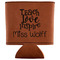 Teacher Quotes and Sayings Leatherette Can Sleeve - Flat