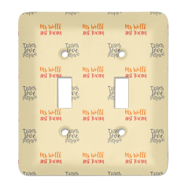 Custom Teacher Gift Light Switch Cover - 2 Toggle Plate (Personalized)