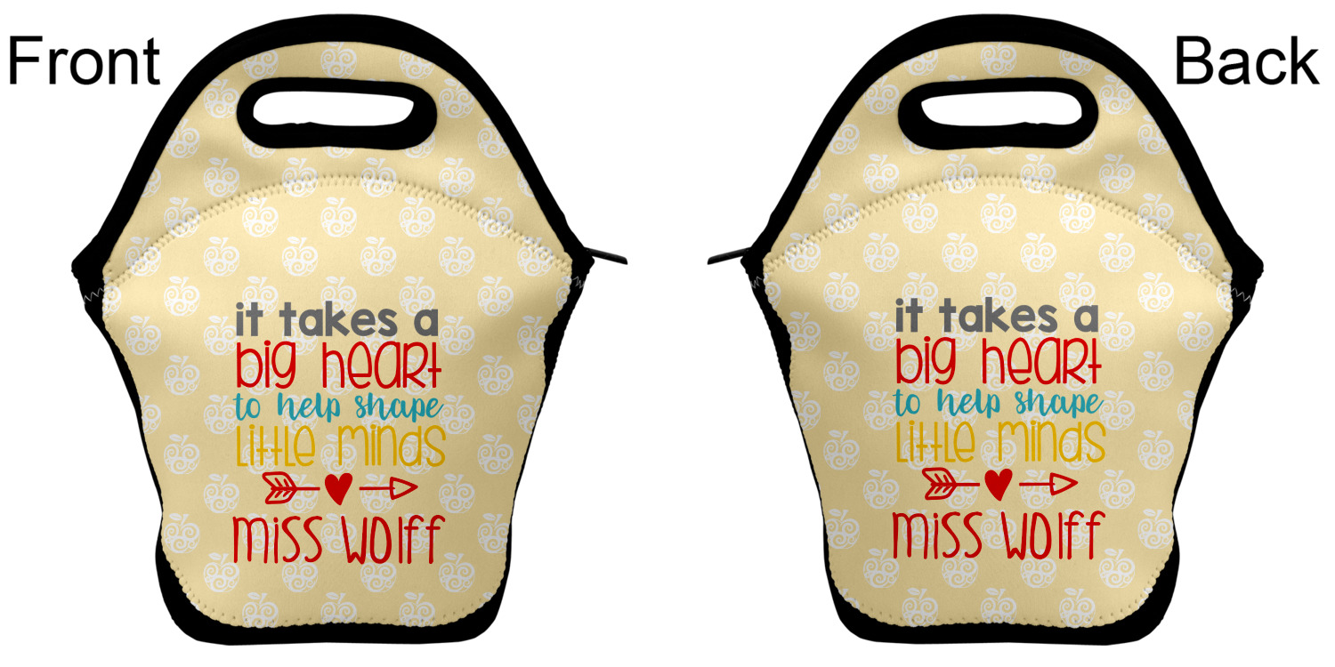 Custom Teacher Quote Lunch Bag w/ Name or Text YouCustomizeIt