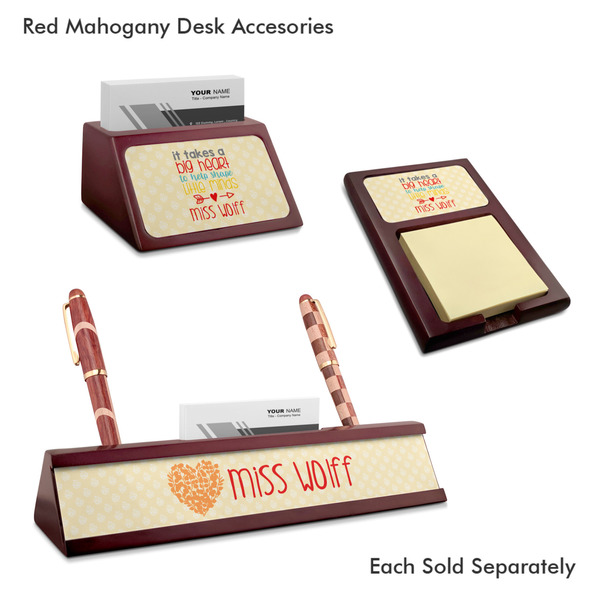 Teacher Quotes and Sayings Mahogany Desk Accessories