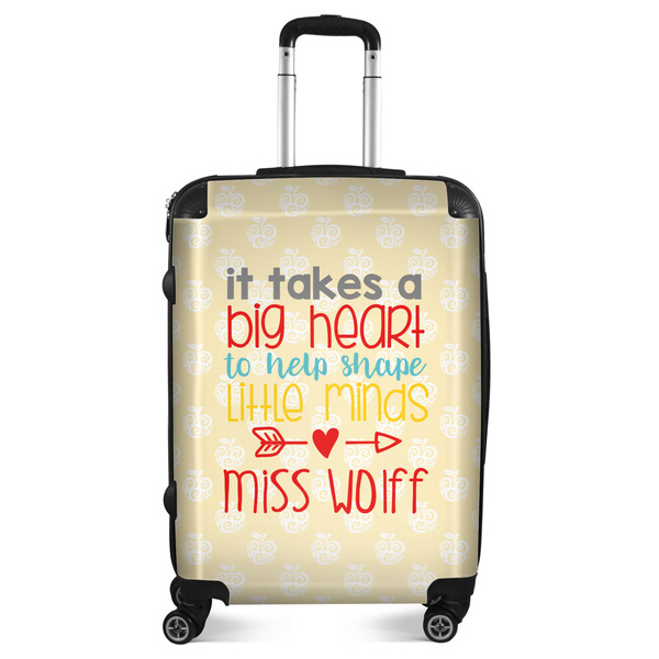 Custom Teacher Gift Suitcase - 24" Medium - Checked (Personalized)