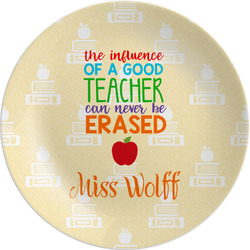 Teacher Gift Melamine Salad Plate - 8" (Personalized)