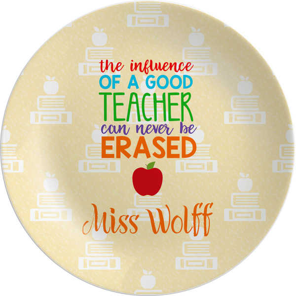 Custom Teacher Gift Melamine Plate (Personalized)
