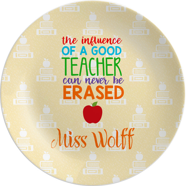 Custom Teacher Gift Melamine Plate - 10" (Personalized)
