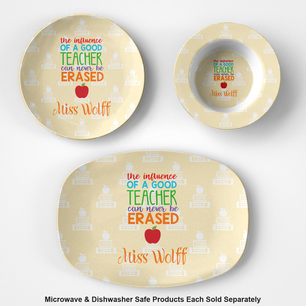 Teacher Quotes and Sayings Microwave & Dishwasher Safe CP Plastic Dishware - Group