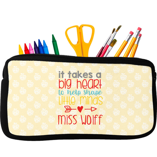 Custom Teacher Gift Neoprene Pencil Case - Small (Personalized)
