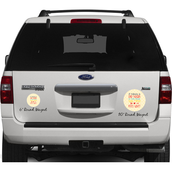 Teacher Quotes and Sayings Personalized Car Magnets on Ford Explorer