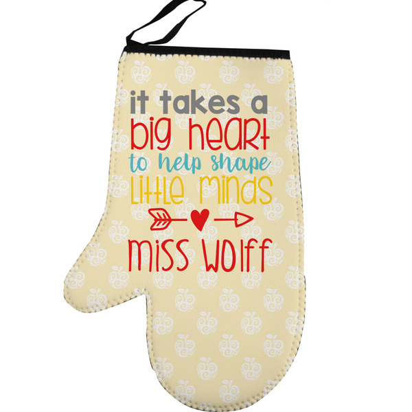 Custom Teacher Gift Left Oven Mitt (Personalized)