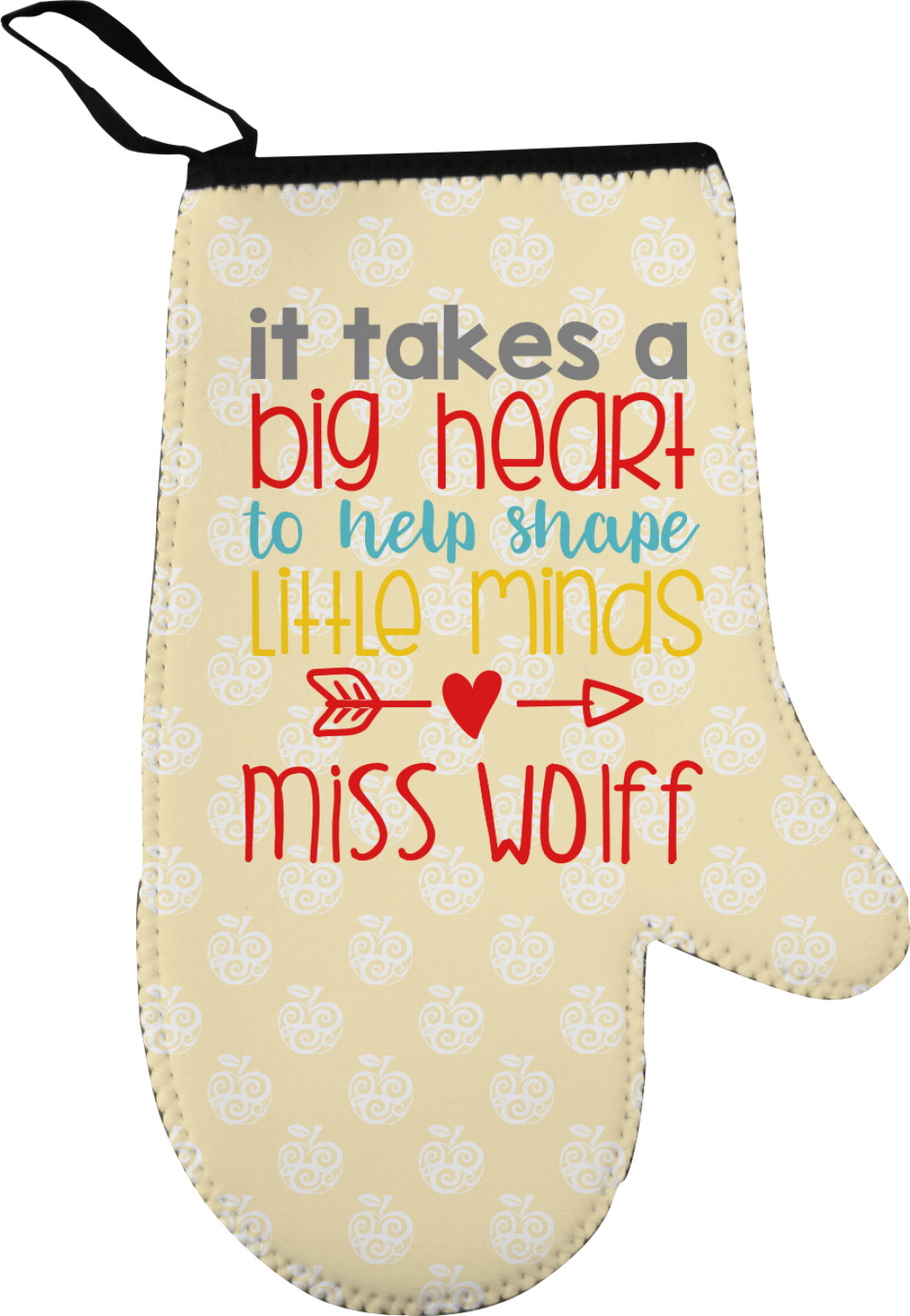 https://www.youcustomizeit.com/common/MAKE/1038343/Teacher-Quotes-and-Sayings-Personalized-Oven-Mitt.jpg?lm=1566251337