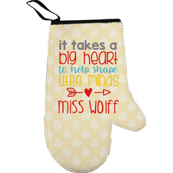 Teacher Quote Right Oven Mitt (Personalized)