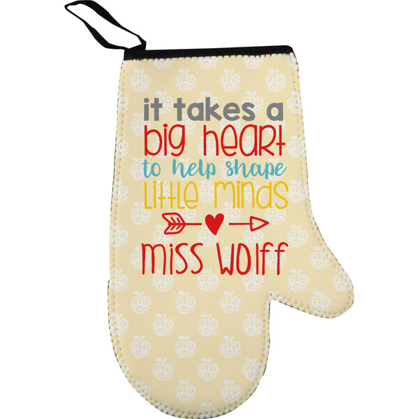 Custom Teacher Gift Right Oven Mitt (Personalized)