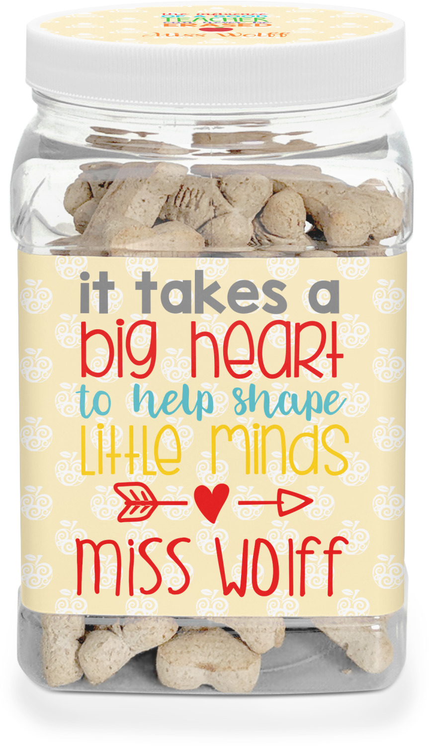 Teacher Quote Dog Treat Jar (Personalized) YouCustomizeIt