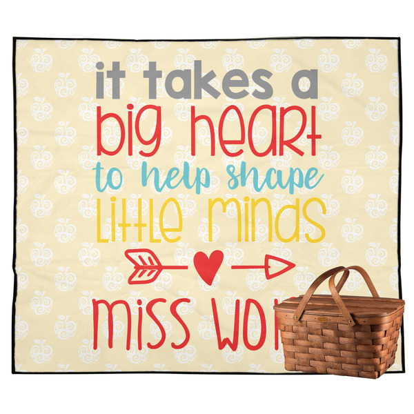 Custom Teacher Gift Outdoor Picnic Blanket (Personalized)