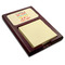 Teacher Quotes and Sayings Red Mahogany Sticky Note Holder - Angle