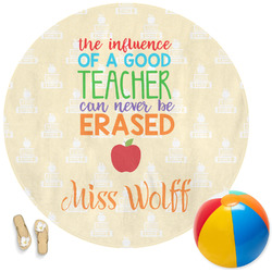 Teacher Gift Round Beach Towel (Personalized)