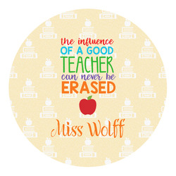 Teacher Gift Round Decal - XLarge (Personalized)