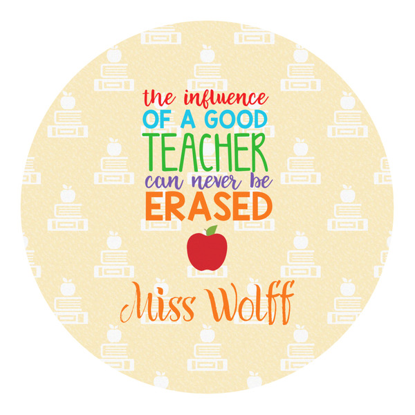 Custom Teacher Gift Round Decal - Small (Personalized)