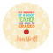 Teacher Quotes and Sayings Round Decal