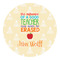 Teacher Gift Round Decal - Small (Personalized)