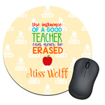 Teacher Gift Round Mouse Pad (Personalized)