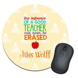 Teacher Gift Round Mouse Pad (Personalized)