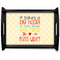 Teacher Gift Black Wooden Tray - Large (Personalized)