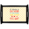 Teacher Quotes and Sayings Serving Tray Black Small - Main