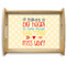 Teacher Gift Natural Wooden Tray - Large (Personalized)