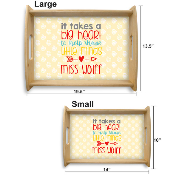 Teacher Quotes and Sayings Serving Tray Wood Sizes