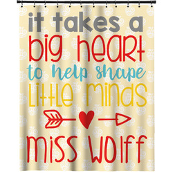 Teacher Gift Extra Long Shower Curtain - 70" x 83" (Personalized)