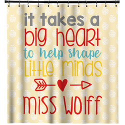 Teacher Quote Shower Curtain (Personalized)