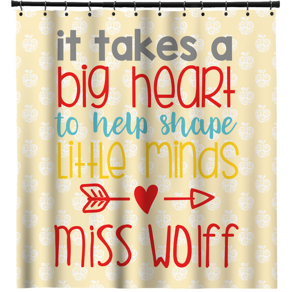 Custom Teacher Gift Shower Curtain - 71" x 74" (Personalized)