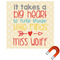 Teacher Gift Square Car Magnet - 10" (Personalized)