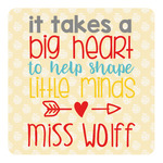 Teacher Gift Square Decal - XLarge (Personalized)