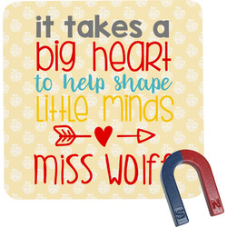 Teacher Gift Square Fridge Magnet (Personalized)