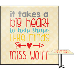 Teacher Gift Square Table Top - 24" (Personalized)