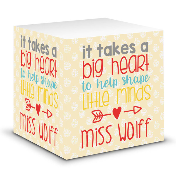 Custom Teacher Gift Sticky Note Cube (Personalized)