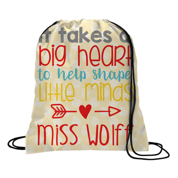 Custom Teacher Gift Drawstring Backpack (Personalized)