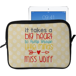Teacher Gift Tablet Case / Sleeve - Large (Personalized)