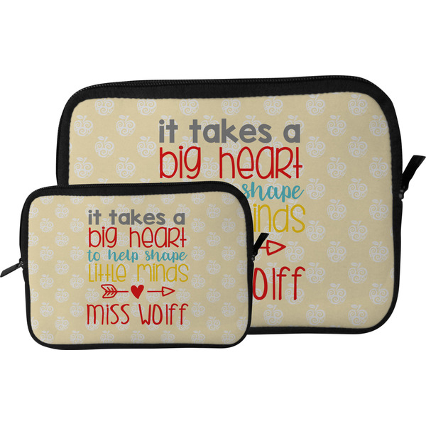 Teacher Quotes and Sayings Tablet Sleeve (Size Comparison)