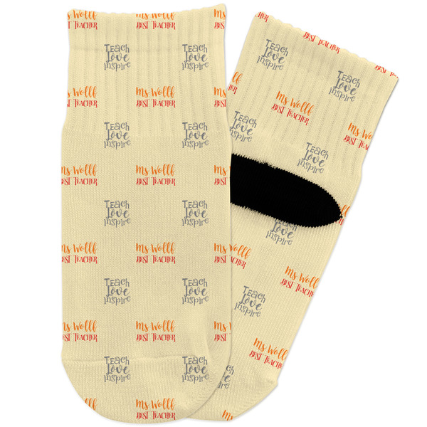 Custom Teacher Gift Toddler Ankle Socks (Personalized)