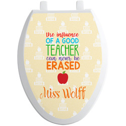 Teacher Gift Toilet Seat Decal - Elongated (Personalized)