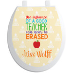 Teacher Gift Toilet Seat Decal - Round (Personalized)