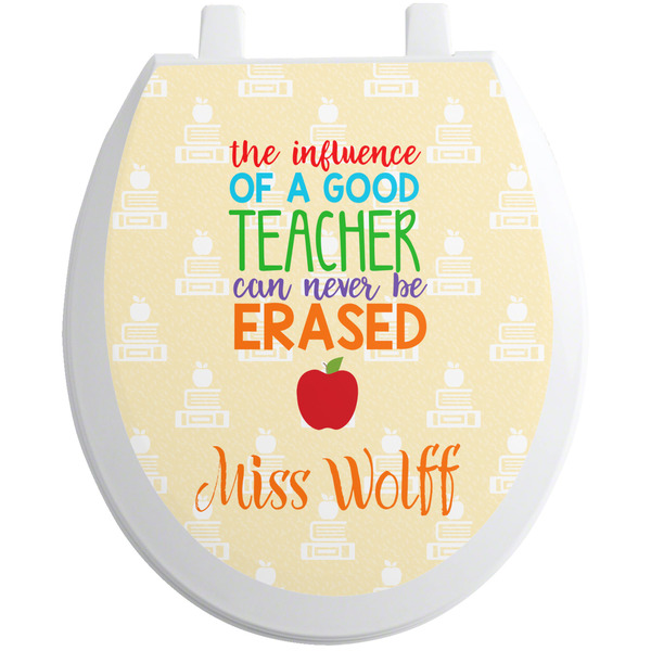 Custom Teacher Gift Toilet Seat Decal (Personalized)