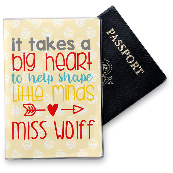 Custom Teacher Gift Passport Holder - Vinyl Cover (Personalized)