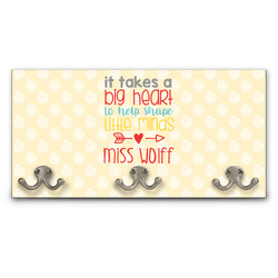 Teacher Gift Wall Mounted Coat Rack (Personalized)