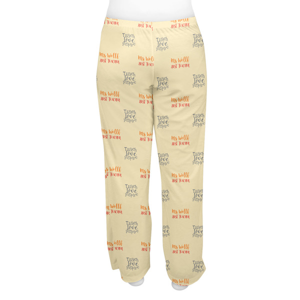 Teacher Quotes and Sayings Women's Pj on model - Back