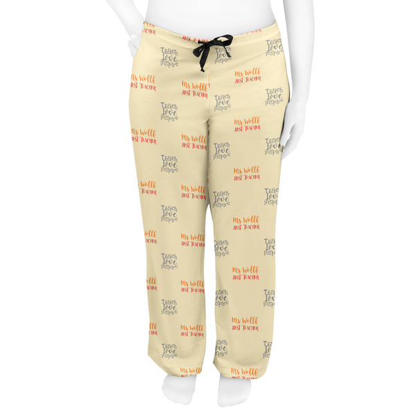 Teacher Quotes and Sayings Women's Pj on model - Front